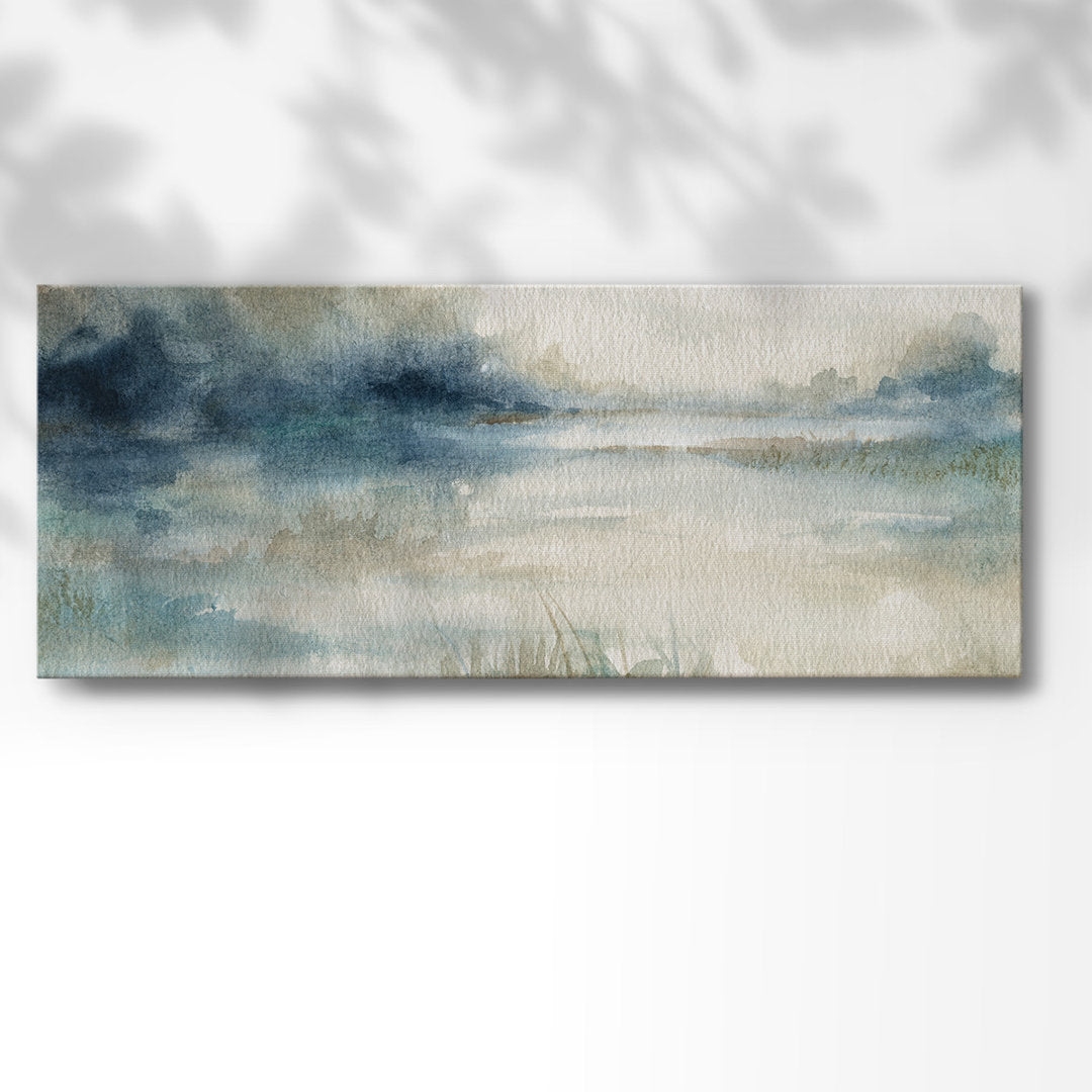 Still Evening Waters II - Wrapped Canvas Print Wade Logan® Size: 20" H x 50" W x 1.5" D