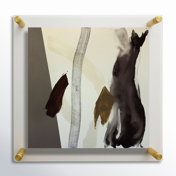 Clear UV-Grade Acrylic Modern Floating Picture Frame - Gold Wexel Art Photo Size: 12" H x 12" W