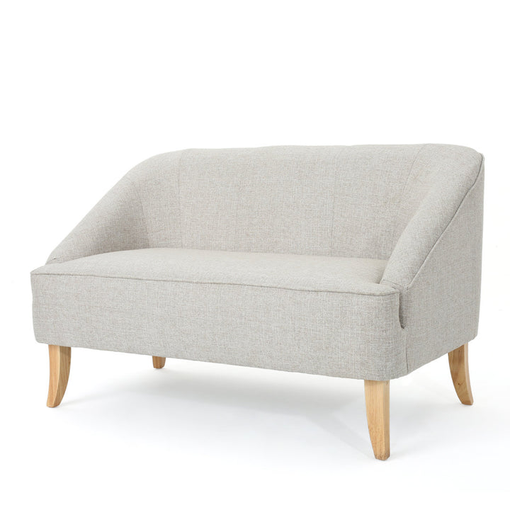 Baban 49.75" Recessed Arm Loveseat George Oliver Upholstery Color: Beige