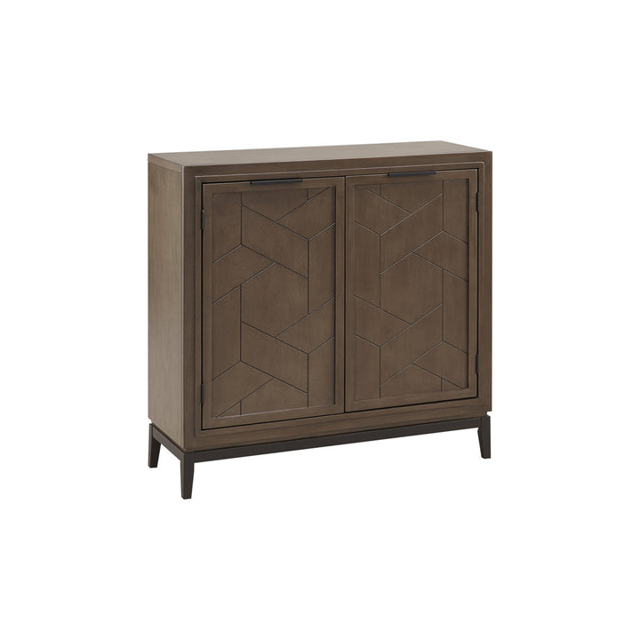 Emmett Solid + Manufactured Wood Foyer Cabinet in Smoke Gray Latitude Run®