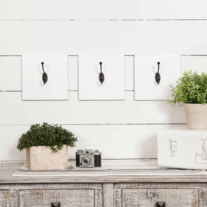 3 - Hook Wall Hook (Set of 3) Red Barrel Studio® Color: White