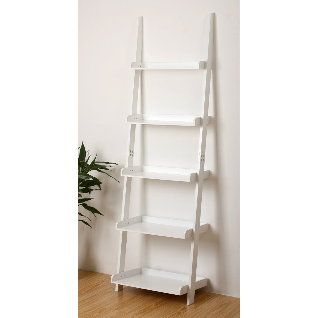 Ricardo 70" H x 21.63" W Ladder Bookcase Zipcode Design™ Color: White