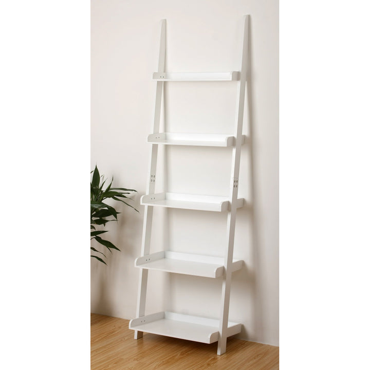 Ricardo 70" H x 21.63" W Ladder Bookcase Zipcode Design™ Color: White