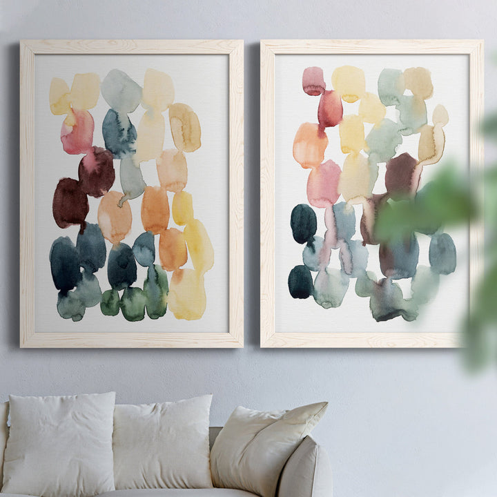 Desert Stones I - 2 Piece Picture Frame Painting Set on Canvas Wade Logan® Size: 43.5" H x 31.5" W x 1" D" Format: White Framed Canvas
