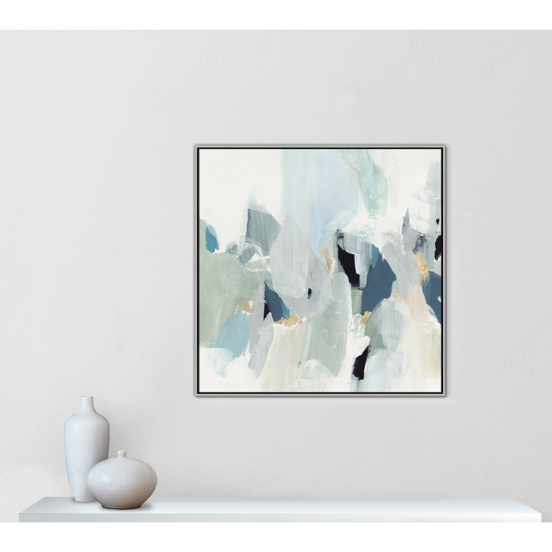 Little Talks II by Isabelle Z - Picture Frame Print on Canvas Casa Fine Arts Size: 41.5" H x 41.5" W x 2" D Format: Silver Floater Framed Canvas