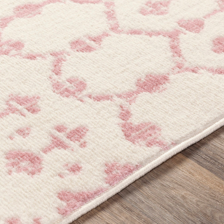 Amilla Geometric Pale Pink/Cream Area Rug Langley Street® Rug Size: Rectangle 5'3" x 7'3"