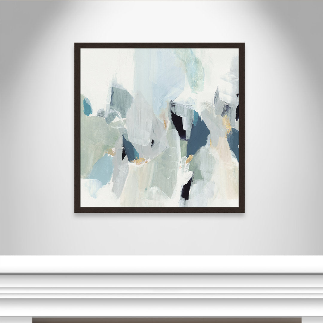 Little Talks II by Isabelle Z - Picture Frame Print on Canvas Casa Fine Arts Size: 37" H x 37" W x 0.75" D Format: Walnut Picture Framed Paper