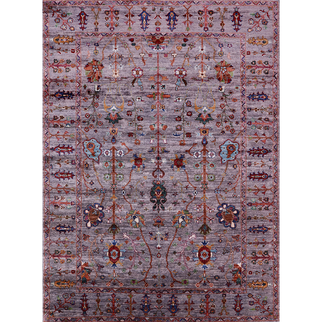 Future Tense Oriental Purple Area Rug Bungalow Rose Rug Size: Rectangle 5' x 8'