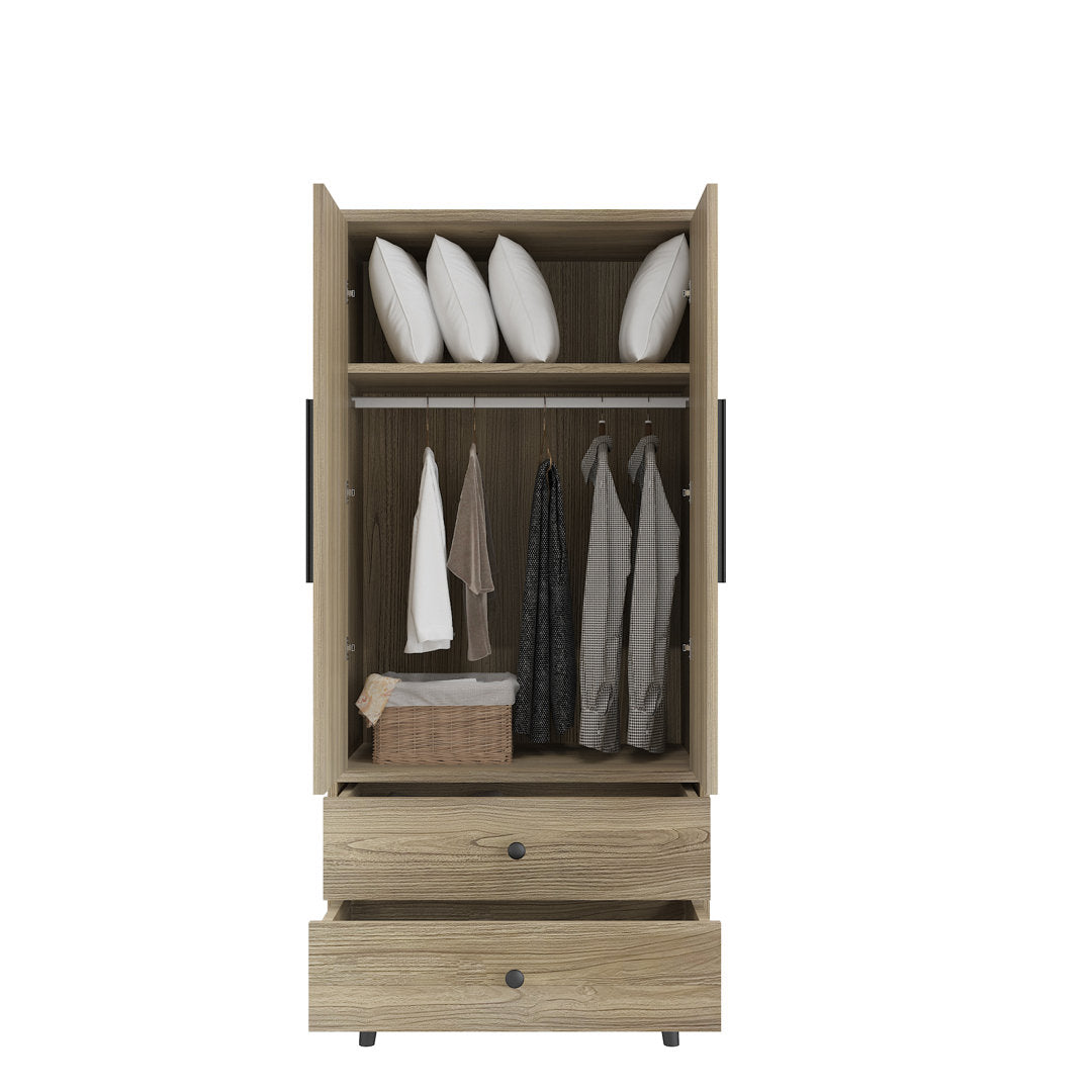 Ranck Manufactured Wood Armoire Wade Logan® Color: Oak