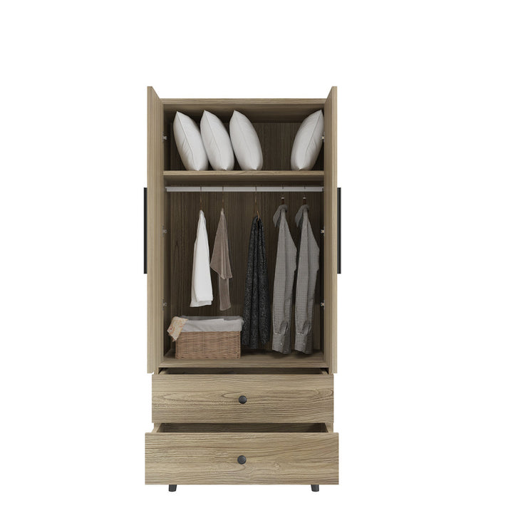 Ranck Manufactured Wood Armoire Wade Logan® Color: Oak