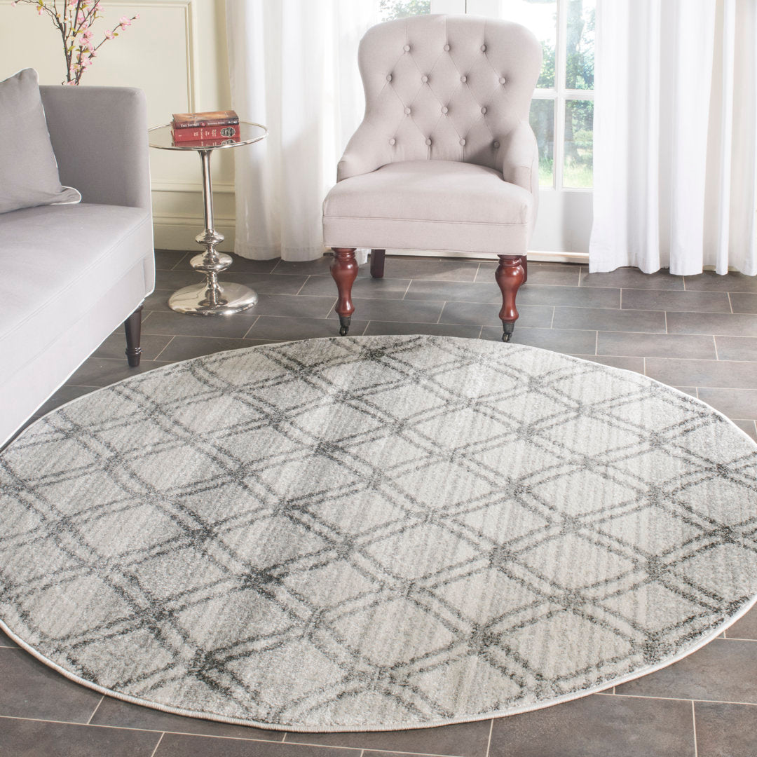 Muniz Performance Geometric Rug Union Rustic Rug Size: Round 6'