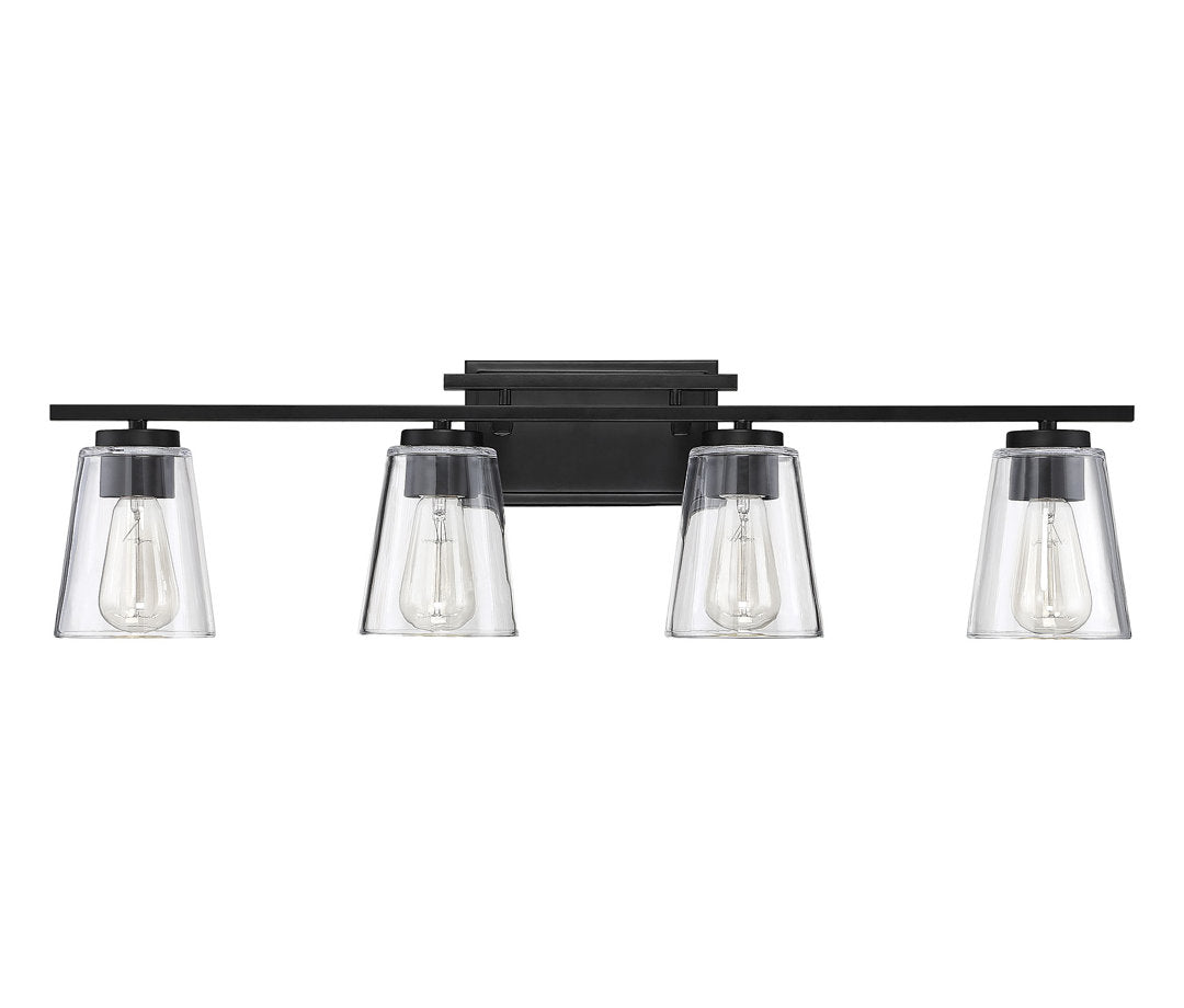 Averi 4-Light Dimmable Vanity light Three Posts™ Finish: Black