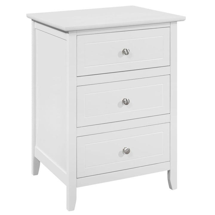 Emjay 3 - Drawer Nightstand Glory Furniture Color: White