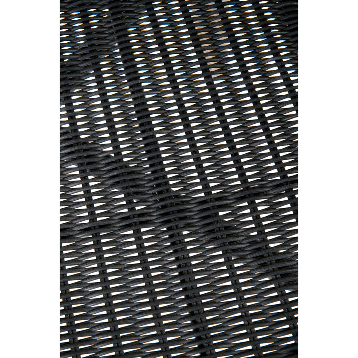 Brixley Wicker/Rattan Slat Back Arm Chair Sand & Stable™ Color: Black