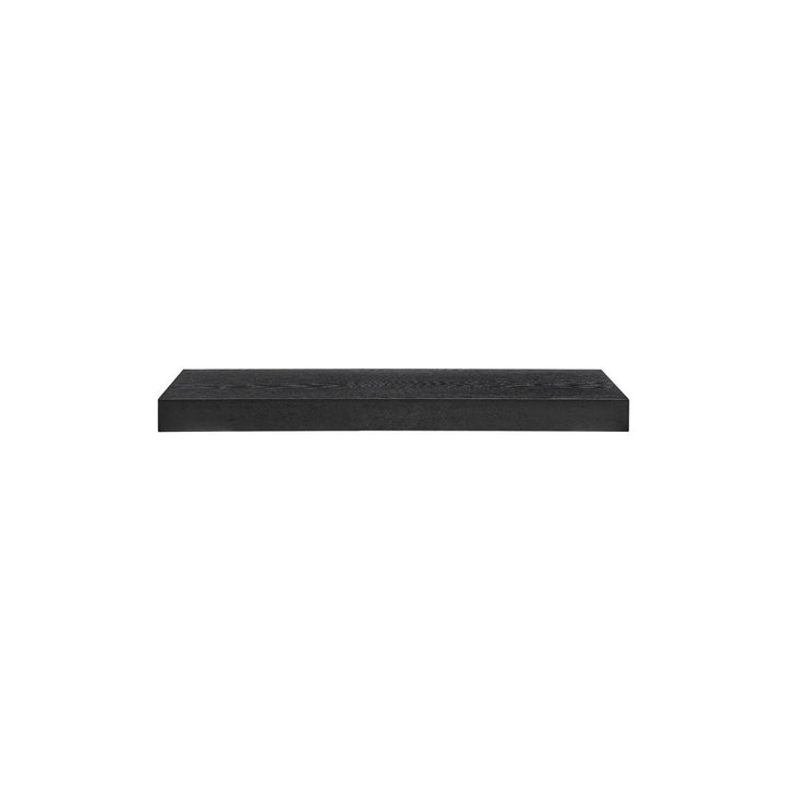 Sherice Floating Shelf AllModern Size: 1.97" H x 23.63" W x 10.24" D Finish: Black
