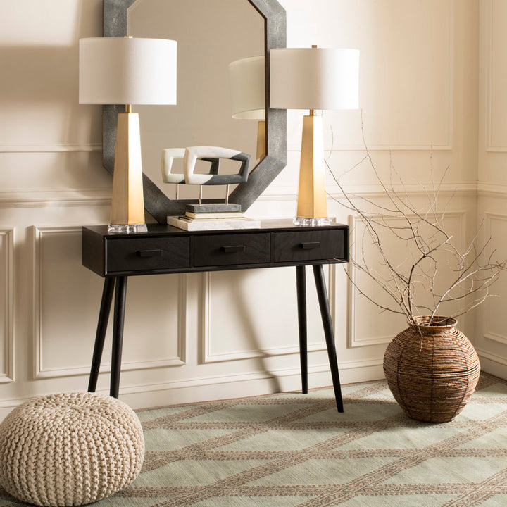 Brycon 41.8" Console Table George Oliver Color: Black