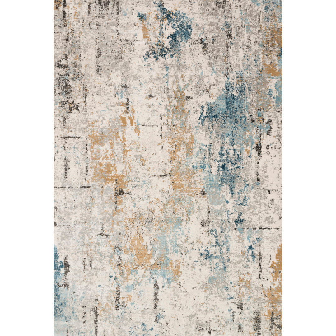 Liddle Abstract Stone/Slate Area Rug Trent Austin Design® Rug Size: Rectangle 11'6" x 15'