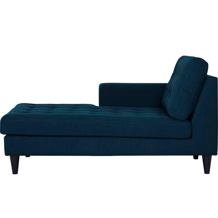 Modway Carson Carrington Humlebaek Right-Arm Upholstered Fabric Chaise Modway Upholstery Color: Azure Orientation: Left Hand Facing