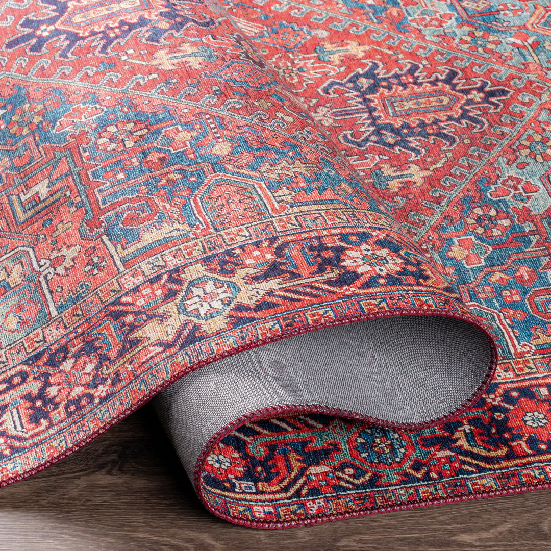 Fleckenstein Oriental Burgandy Area Rug Langley Street® Rug Size: Rectangle 9' x 12'