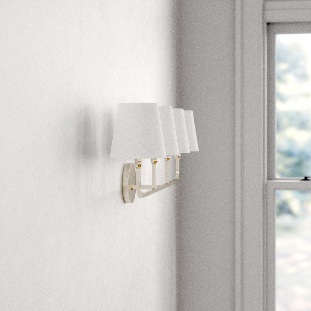 Climsland Dimmable Vanity Light Three Posts™ Number of Lights: 4, Finish: Polished Nickel