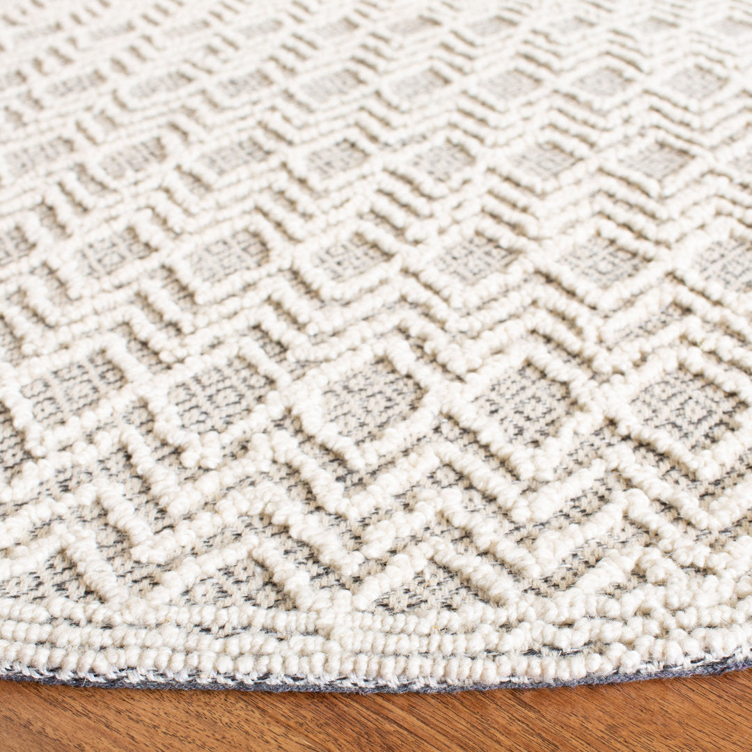 Hamlin Trace Hand Tufted Wool Geometric Rug Union Rustic Rug Size: Rectangle 2'3" x 4'