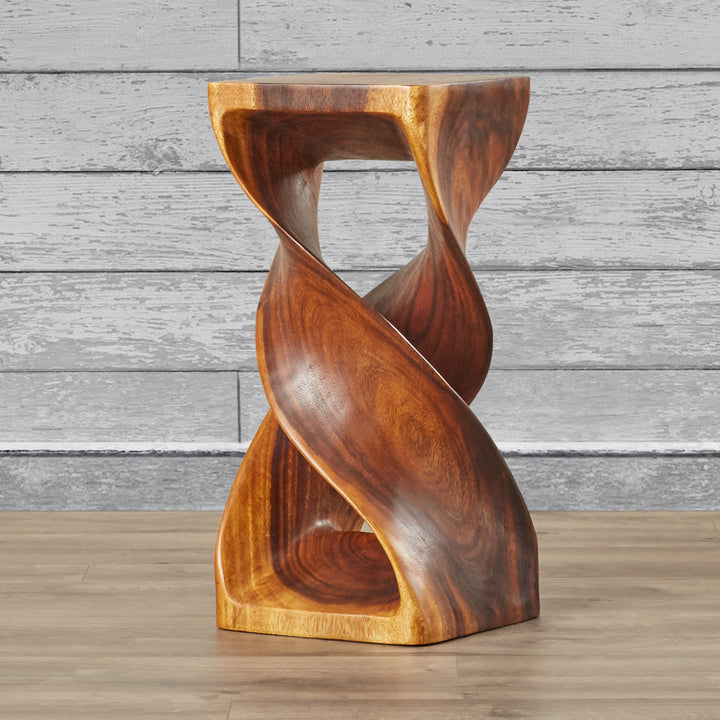 Lovejoy Solid Wood Abstract End Table The Twillery Co.® Color: Walnut
