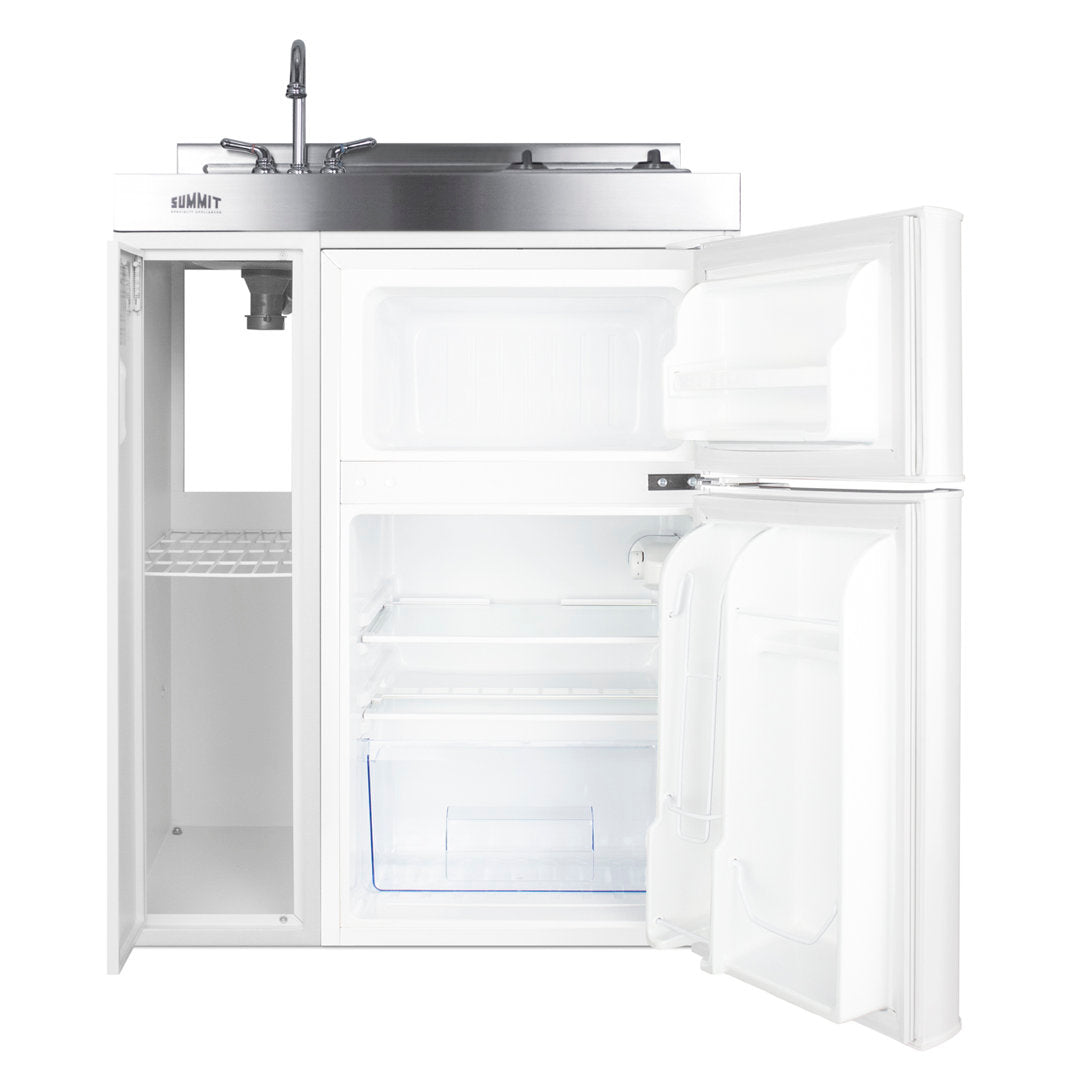 Summit Appliance All-In-One Combo Kitchens 2.93 Cubic Feet cu. ft. Mini Fridge with Freezer Kitchenette Summit Appliance