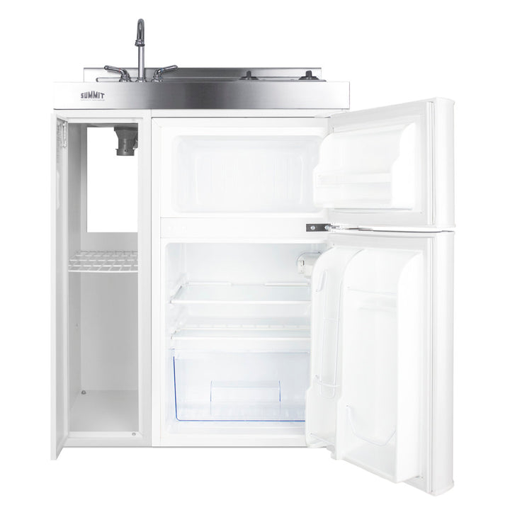 Summit Appliance All-In-One Combo Kitchens 2.93 Cubic Feet cu. ft. Mini Fridge with Freezer Kitchenette Summit Appliance
