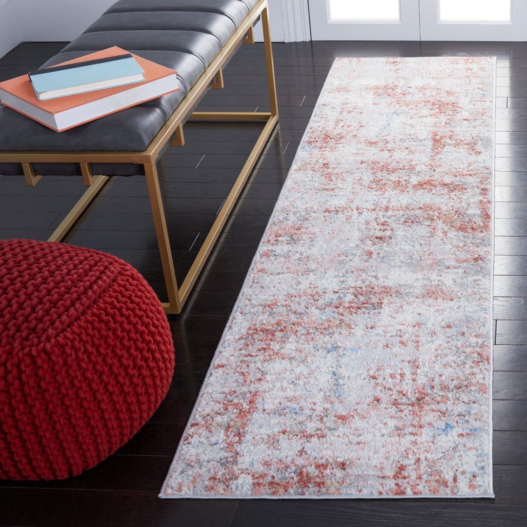 Shivan 100 Performance Abstract Rug 17 Stories Rug Size: Runner 2'2" x 8'