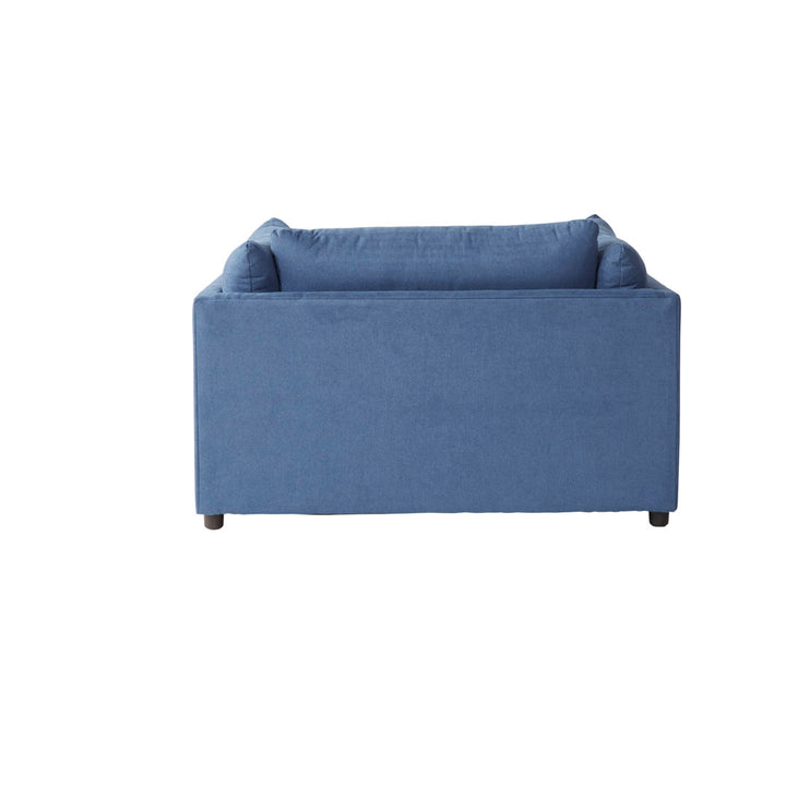 Montevallo 50.5" Wide Polyester Chair and a Half Wade Logan® Upholstery Color: Navy