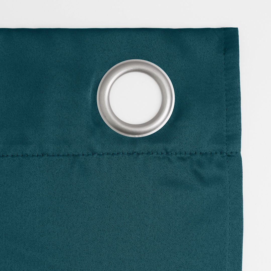 Wayfair Basics Room Darkening Grommet Curtain Panel Wayfair Basics® Curtain Color: Teal Size per Panel: 40" W x 63" L