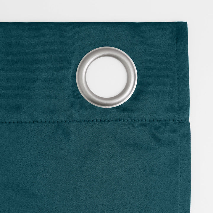 Wayfair Basics Room Darkening Grommet Curtain Panel Wayfair Basics® Curtain Color: Teal Size per Panel: 40" W x 63" L