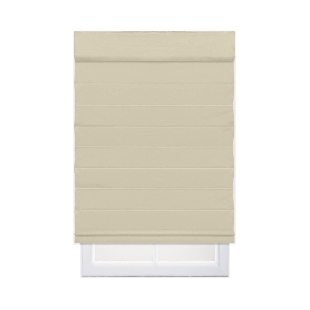 Cordless Blackout 100% Cotton Roman Shade with Cellular Shade Backing Symple Stuff Size: 67"W x 72"L Finish: Khaki