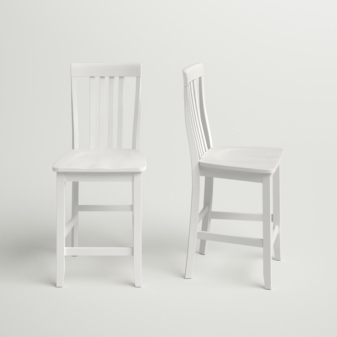 Diamondback Counter and Bar Stool (Set of 2) Three Posts™ Color: White Seat Height: Counter Stool (24" Seat Height)
