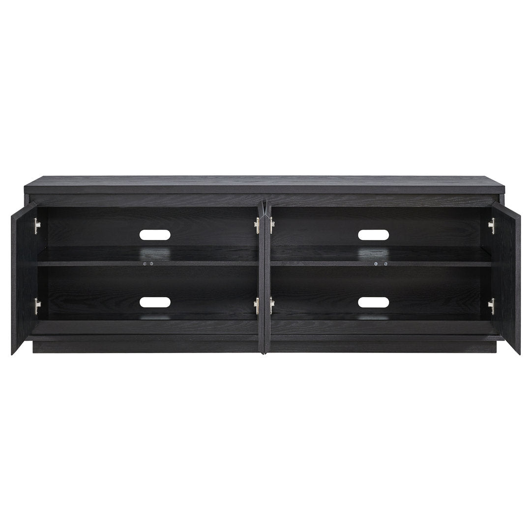 Presque TV Stand for TVs up to 78" Wade Logan® Color: Black Grain