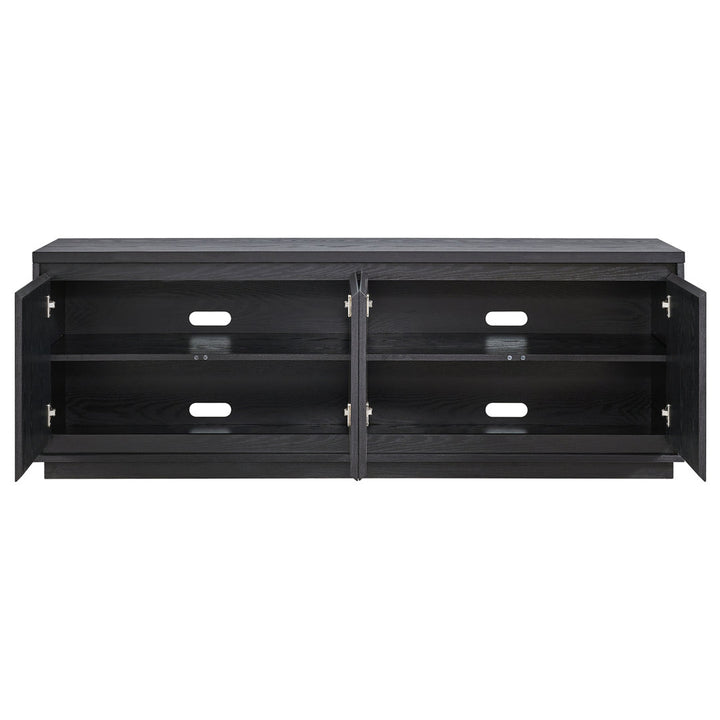 Presque TV Stand for TVs up to 78" Wade Logan® Color: Black Grain