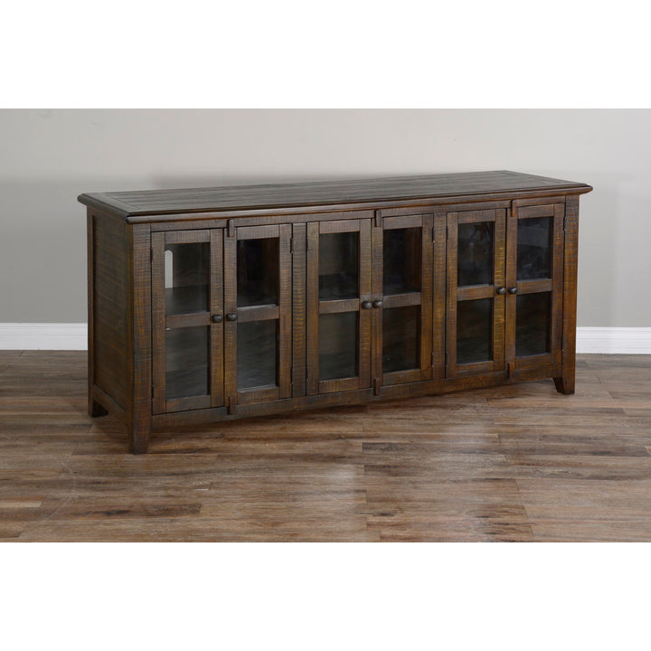 Shweta TV Stand for TVs up to 78" Beachcrest Home™ Color: Tobacco Leaf