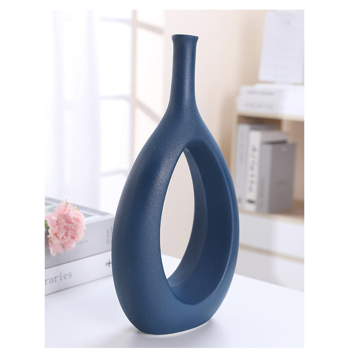 2 Piece Dinges Ceramic Table Vase Set Orren Ellis Color: Blue