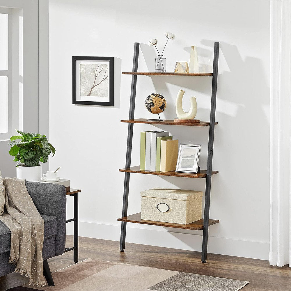 Ciotti 59.1" H x 25.19" W Ladder Bookcase George Oliver Color: Brown