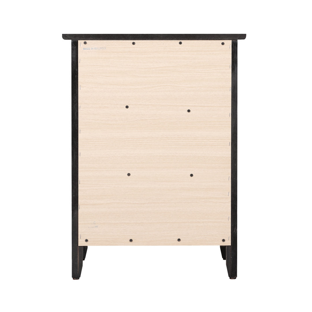Emjay 3 - Drawer Nightstand Glory Furniture Color: Black