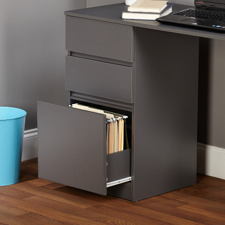 Malgorzata Desk Rebrilliant Finish: Gray / White