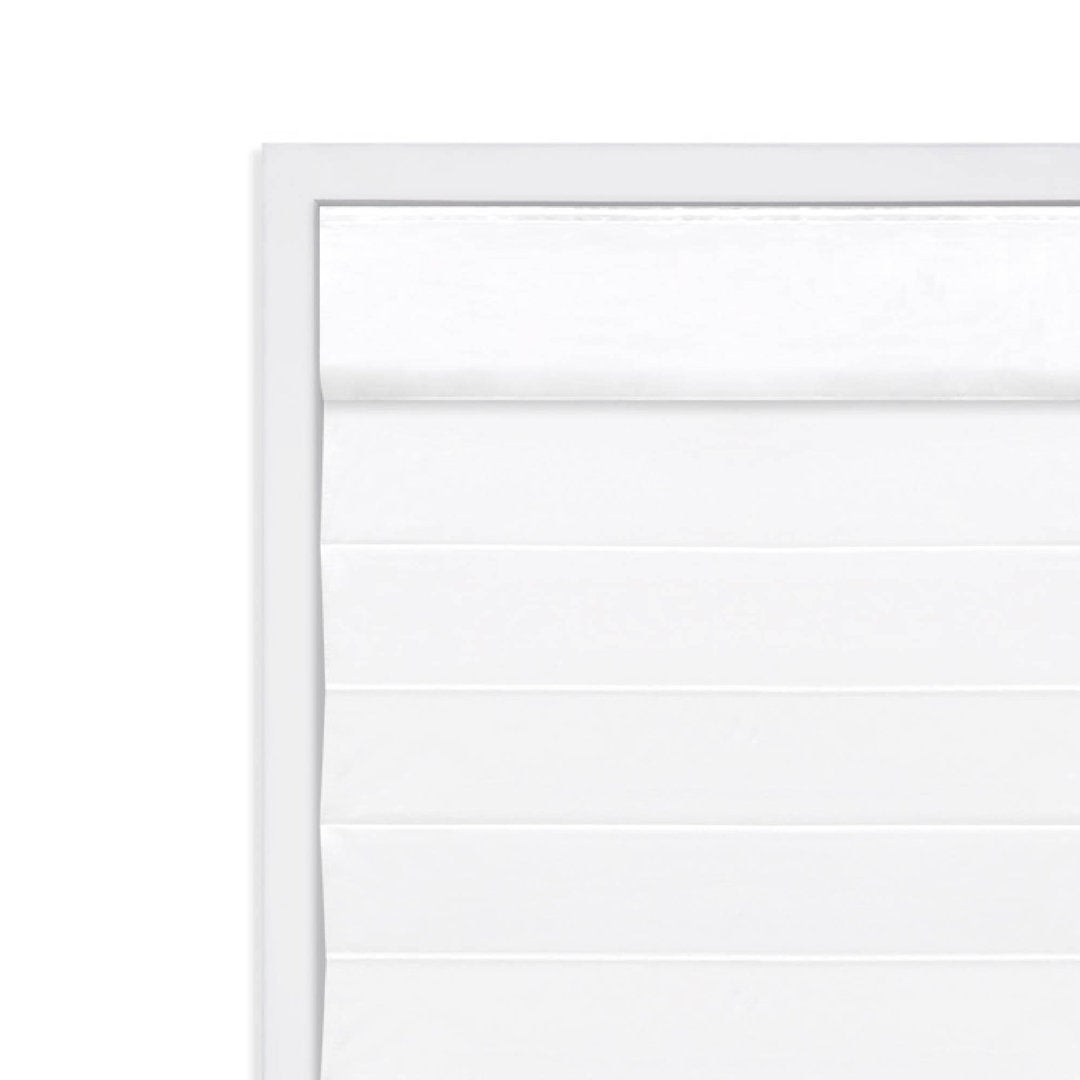 Cordless Blackout 100% Cotton Roman Shade with Cellular Shade Backing Symple Stuff Size: 21"W x 72"L Finish: White