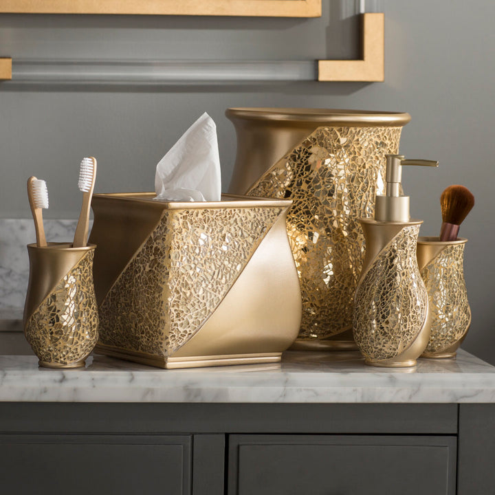 Channce Champagne 6 Piece Bathroom Accessory Set Mercer41