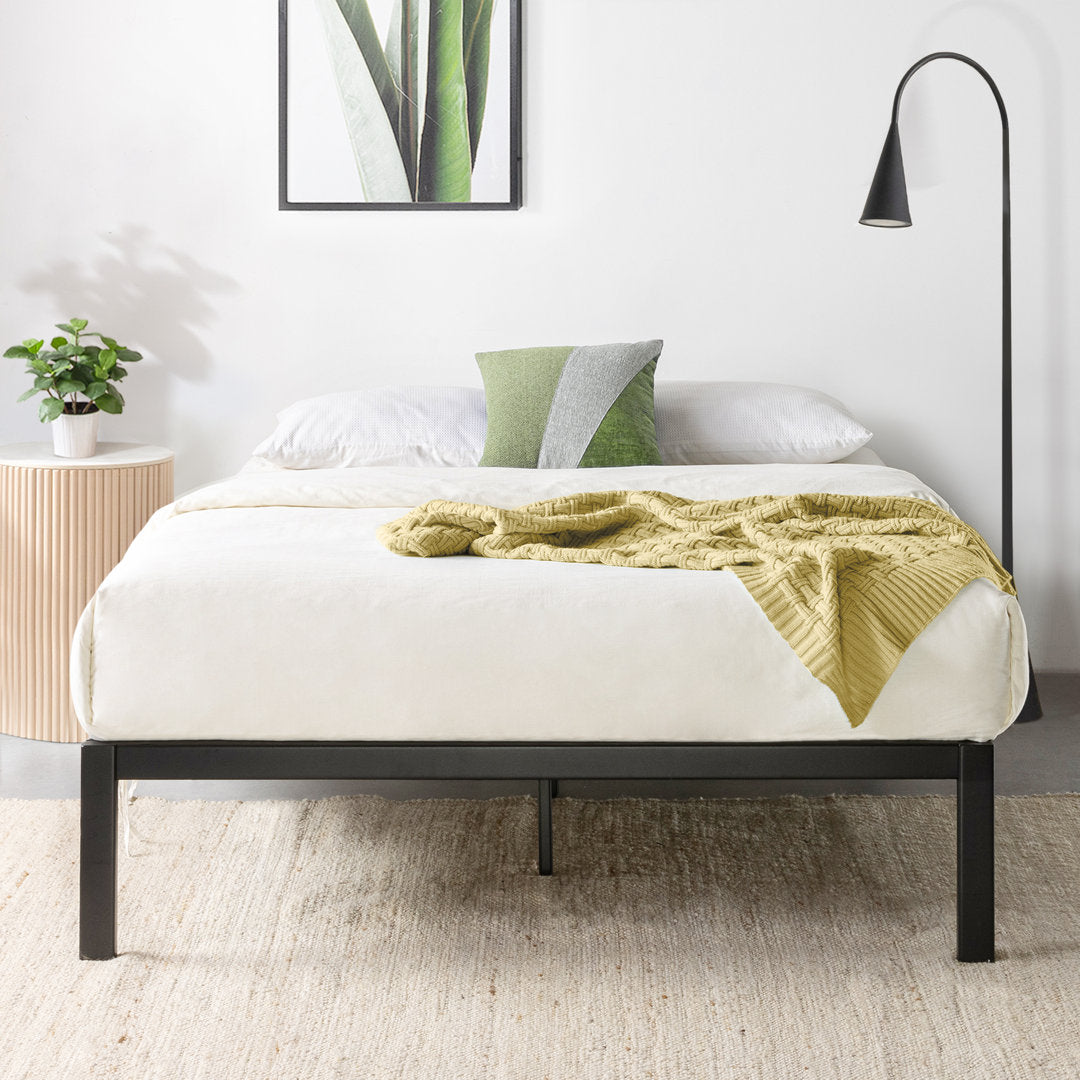 Wachapreague 14'' Heavy Duty Steel Bed Frame Zipcode Design™ Size: California King