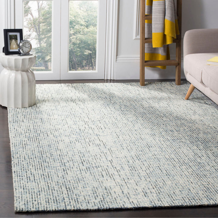 Abstract Hand Tufted Wool Rug Ebern Designs Rug Size: Square 8'