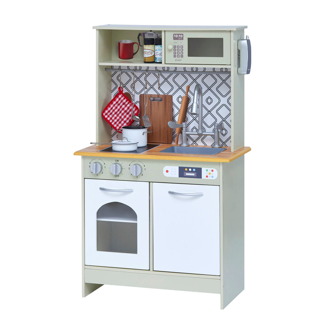 Teamson Kids Little Chef Boston Wooden Play Kitchen Teamson Kids Color: Beige