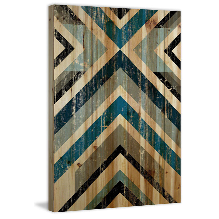 Climbing Vees - Print on Wood Wrought Studio™ Size: 18" H x 12" W x 1.5" D