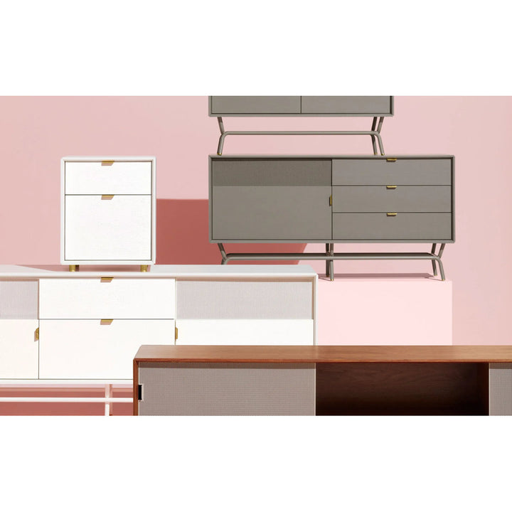 Dang 2 - Drawer Vertical Filing Cabinet Blu Dot Color: White