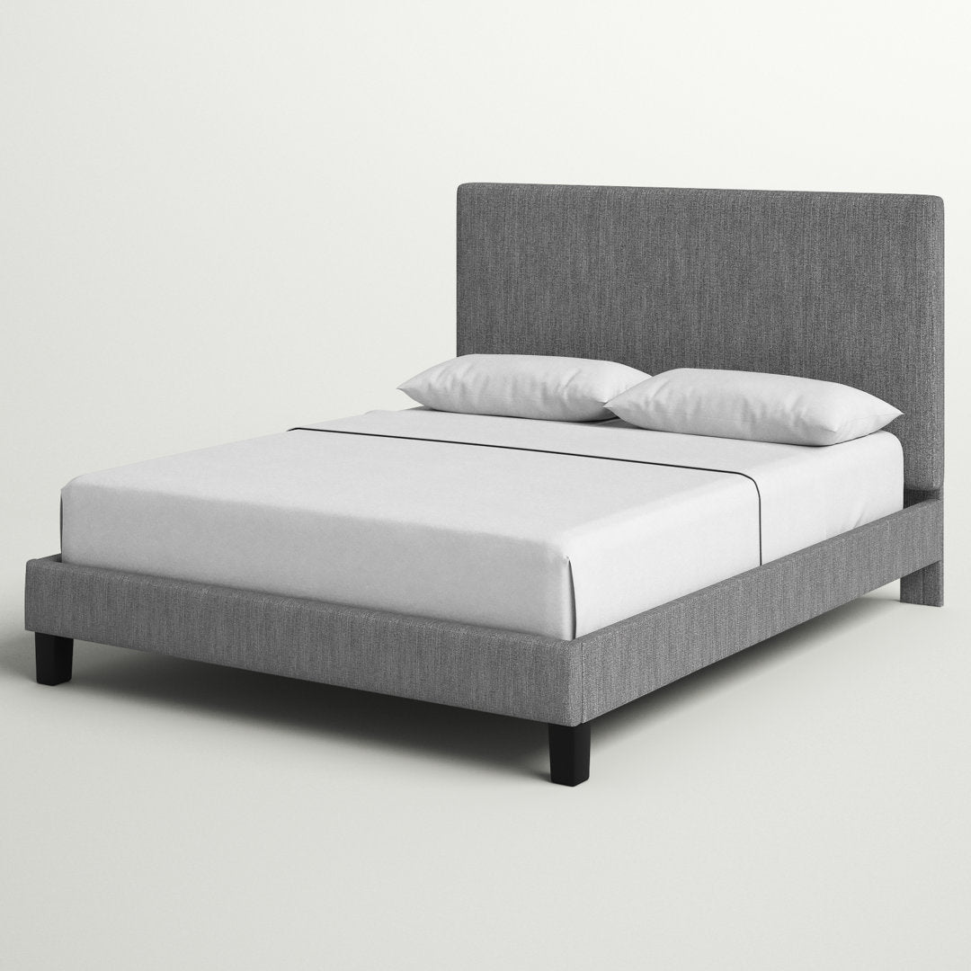 Magaw Queen Upholstered Low Profile Standard Bed Three Posts™ Color: Gray