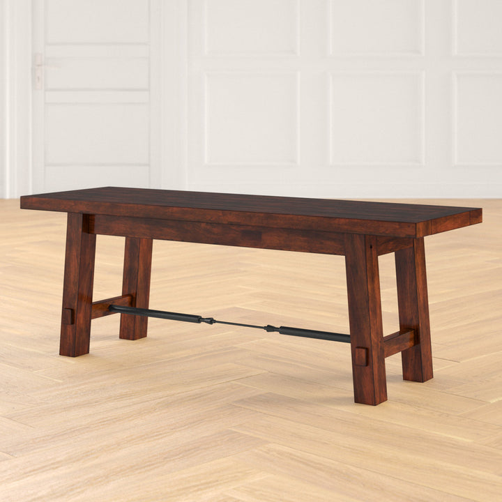 Husnayn Solid Wood Bench Union Rustic